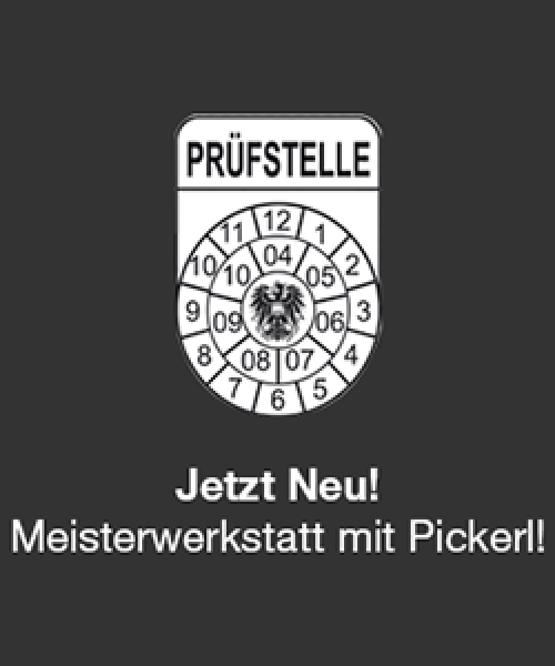 Meisterwerkstatt mit Pickerl